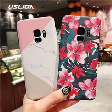 

USLION Case for Samsung Galaxy A8 A6 A7 A5 A3 J7 J5 J3 J2 Prime Marble Flower Phone Cover Cases For Samsung S9 S8 Plus S7 Edge