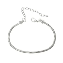 4 Серебряная подвеска с гравировкой Браслеты подходит европейский шарик 19 см(B06409