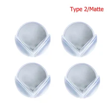 4 шт./партия резиновый шар прозрачный l-образный детский безопасный силикон Угловой протектор Детский мягкий прозрачный стол для края стола угловая защита