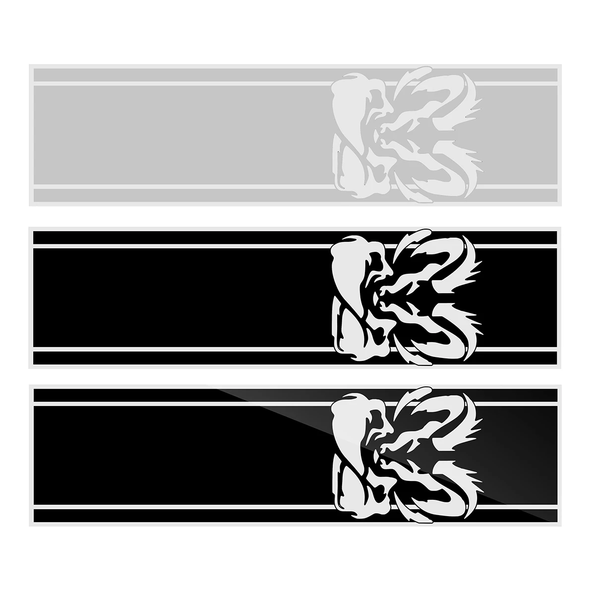  97*25cm Car Body Vinyl Decal Sticker Strips Emblem Bandage For (2Pcs) Dodge Ram 1500 5.7 L