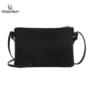 

Women Clutch Soft Solid Leather Mini Messenger Bag Crossbody Shoulder Bags 2019 New Bolsas Femininas Bolsas De Marcas Famosas
