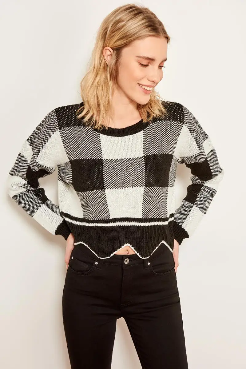 Trendyol черный короткий свитер TCLSS19FV0016| |