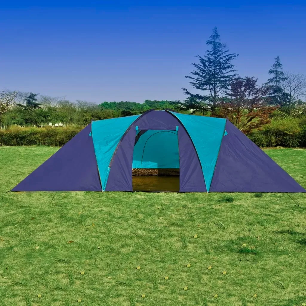 

vidaXL Waterproof Camping Tent 6-9 People Comfortable Breathable 3 Windows with Mosquito Net Outdoor Camping Traveling Big Tent
