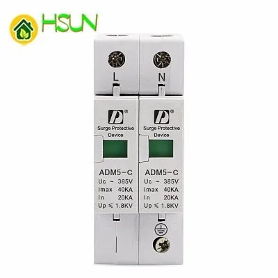 

STYHOMSUN ADM5 40KA 20KA 1234P Surge Lightning Protection Modular Surge protector Protect Organ Household Lightning Arrester Spd