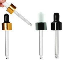 Черное/Золотое кольцо и черная/белая латексная головка капельницы, соответствует 5 мл \ 10 мл \ 15 мл \ 20 мл \ 30 мл \ 50 мл \ 100 мл бутылка для эфирного масла пипетка