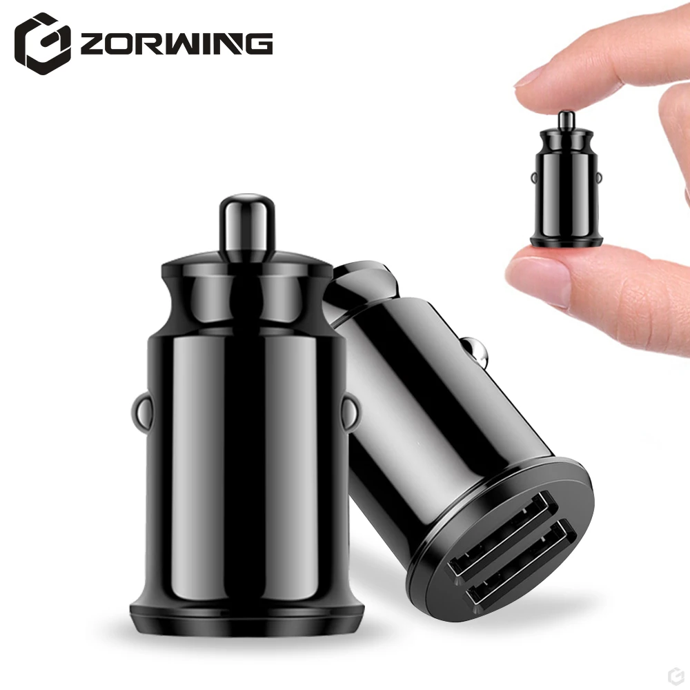 مصغرة المزدوج USB شاحن سيارة للجوال هاتف به خاصية التتبع عن طريق الـ GPS اللوحي 3.1A سريع شاحن سيارة-شاحن 2 منفذ USB للسيارة مهايئ شاحن الهاتف في سيا...