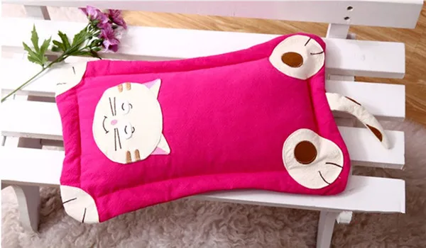 Open Mouth Cat Pillow Case small - red