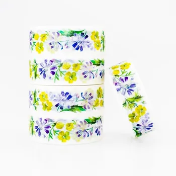 

Colorful Sun Flower Pattern Washi masking tape sticky color decorative tape set DIY decoration office stationery scrapbook 1PCS