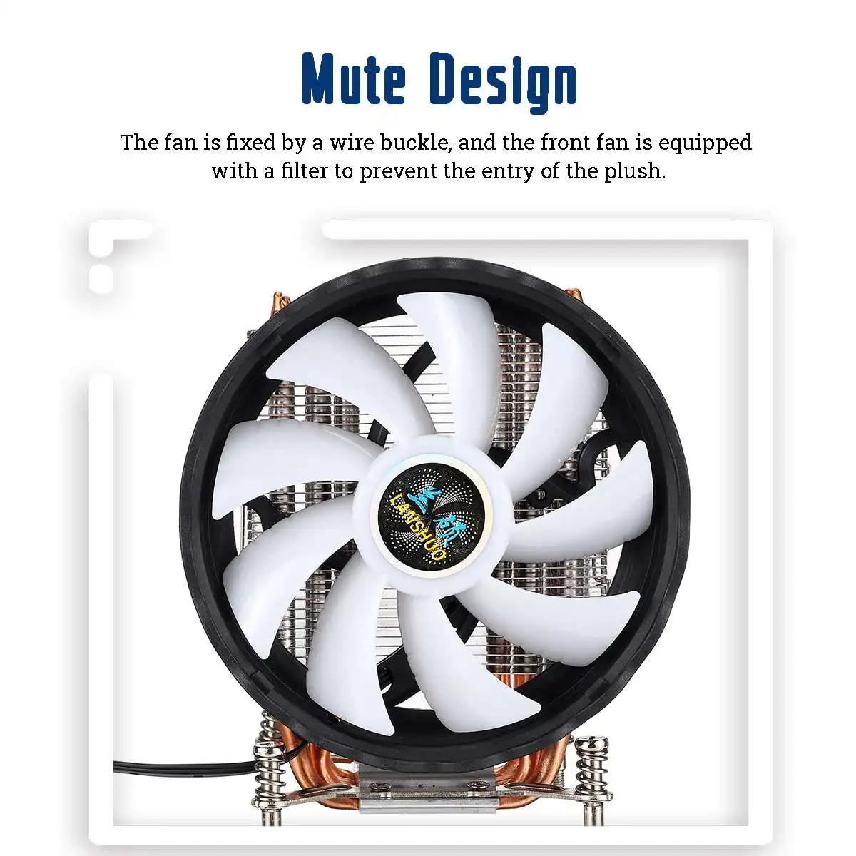 6 Heatpipe وحدة المعالجة المركزية برودة مع RGB مروحة تبريد غرفة تبريد هادئة 120 مللي متر وحدة المعالجة المركزية مروحة برودة المبرد ل إنتل 2011 ل أورورا...