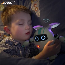 JJRC R14 Интеллектуальный круглый робот с дистанционным управлением для детей, поддержка голосового воспроизведения, музыкального рассказа, светодиодный светильник, обучающая игрушка