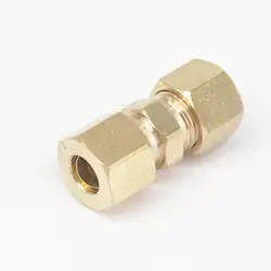 Fit 5/16 "труба OD прямой компрессионный соединение латунная трубопроводная арматура Разъемы адаптеры 229 PSI