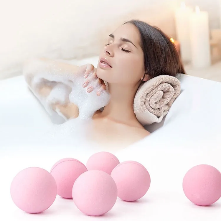 

ROSOTENA Bubble Shower Organic Bath Salt Natural Essential Oil Bath Bombs Ball Whitening Skin Body Care 10g*5pcs