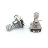 5 uds. De interruptor Codificador rotativo EC11 con interruptor de botón, 30 posiciones, 5 pines, longitud del mango de Tipo SMD, 15mm, eje de ciruela ► Foto 3/3