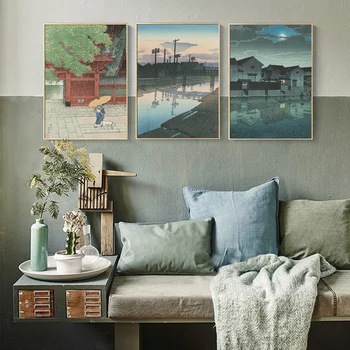 

Daytime Landscape Kawase Hasui Print Japanese Art Canvas Poster Japan poster Wall Pictures for Living Room No Frame