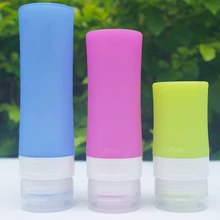 3 шт. путешествия стиральная хранения бутылки комплект Портативный силиконовые мыла Шампунь Душ косметический лосьон для хранения пустая бутылка