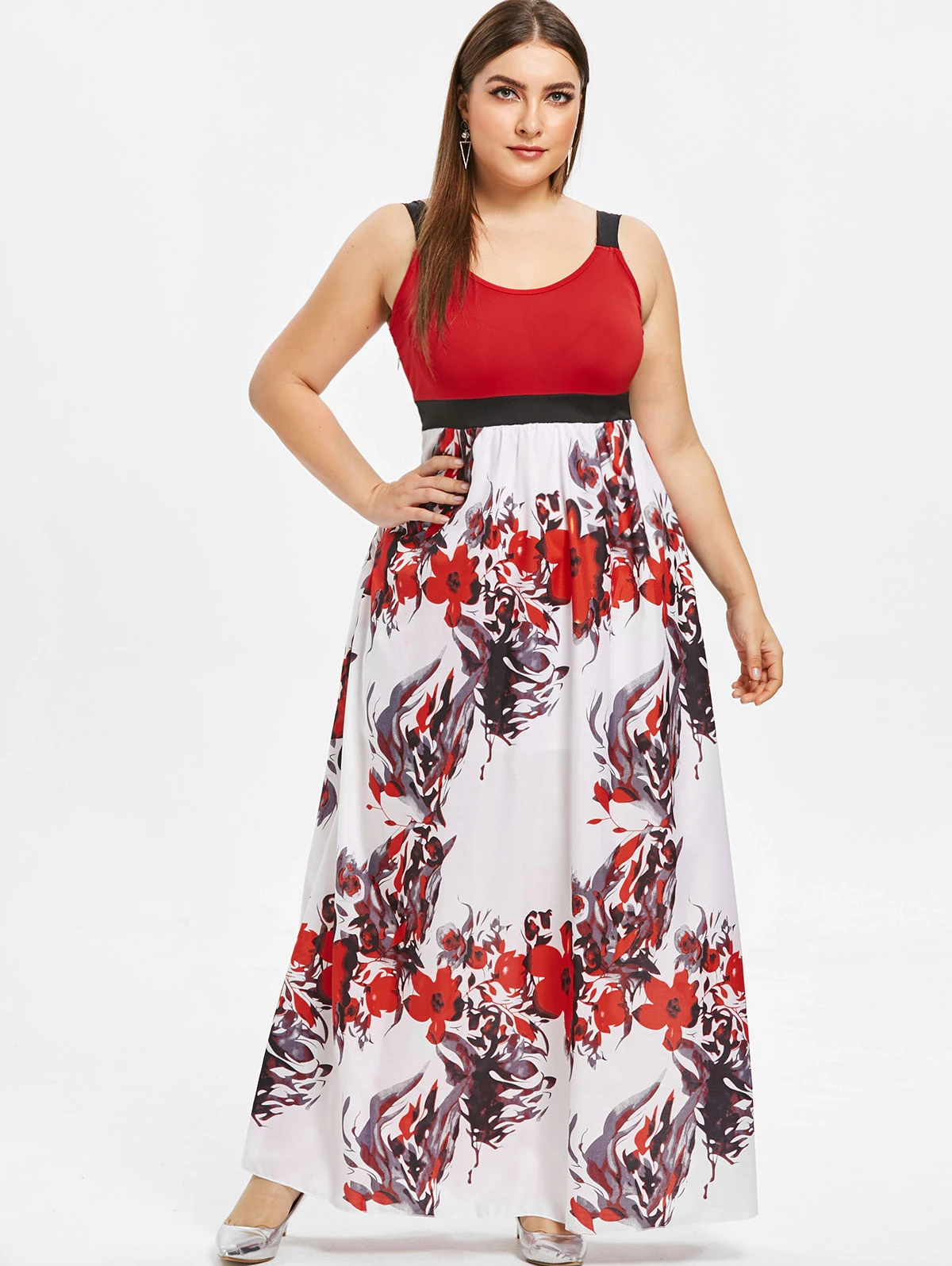 empire line maxi dress plus size