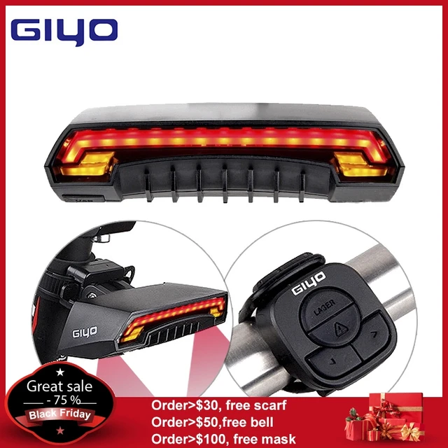 Cheap GIYO Bicycle LED Light Bike Seatpost Tail Lamp Wireless MTB Safety Warning Bicycle Rear Light Intelligent Remote Control Light Cheap GIYO Bicycle LED Light Bike Seatpost Tail Lamp Wireless MTB Safety Warning Bicycle Rear Light Intelligent Remote Control Light