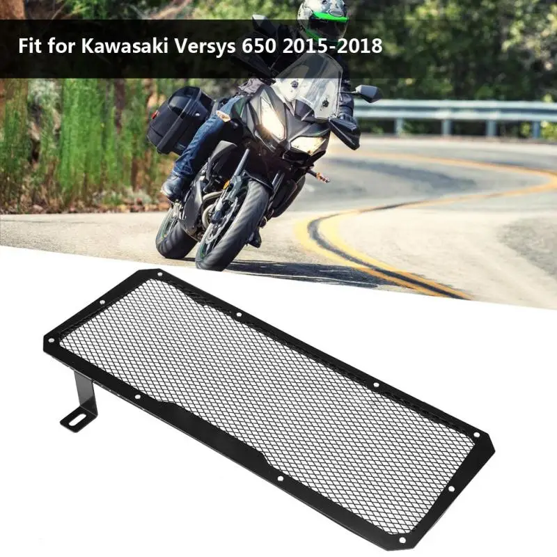 

Motorcycle Engine Radiator Side Guard Grill Grille Cover Protector Universal for Kawasaki Versys 650 2015 2016 2017 2018