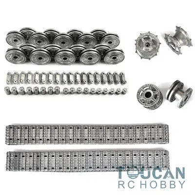 Roues Métalliques Pour Char RC King Tiger 1/16 Henglong - Pièces De Rechange