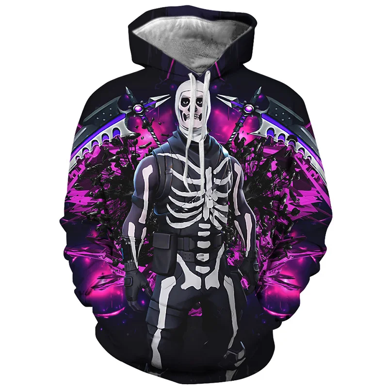 Fans Wear Sudadera Anime Hoodie Battle Royal Anime Men 3D Print Streetwear Hip Hop Punk