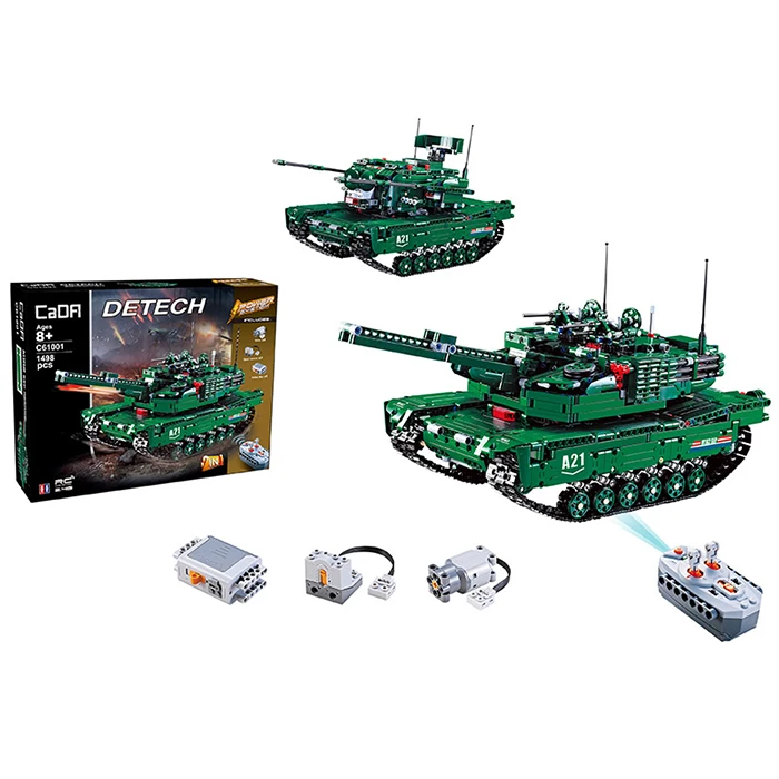 CaDA C61001W RC Блоки Танк креативная Игрушка Обучение 2 4 г канала дистанционное