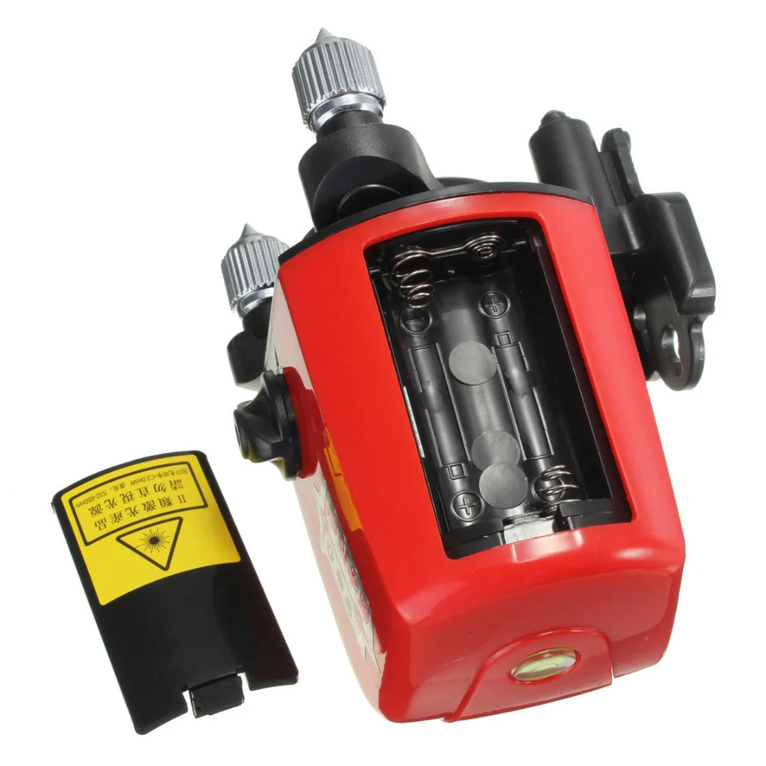 

AK435 360 Degree Laser Level 2 Line 1 Point Laser Slash Function Vertical Horizontal Self-leveling Cross Laser Level Meter 635nm
