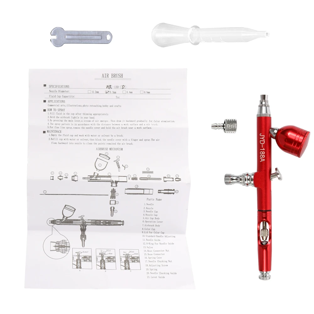 Портативный мини-размер распылитель насос ручка воздушный компрессор Набор для художественной живописи татуировки ремесло торт Спрей модель красивый аэрограф наборы