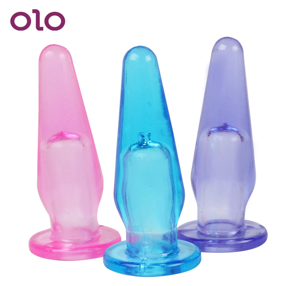 OLO Soft Jelly Butt Plug Anal Finger Sex Toys for Men Woman Masturbation Prostate Massager Erotic | Красота и здоровье
