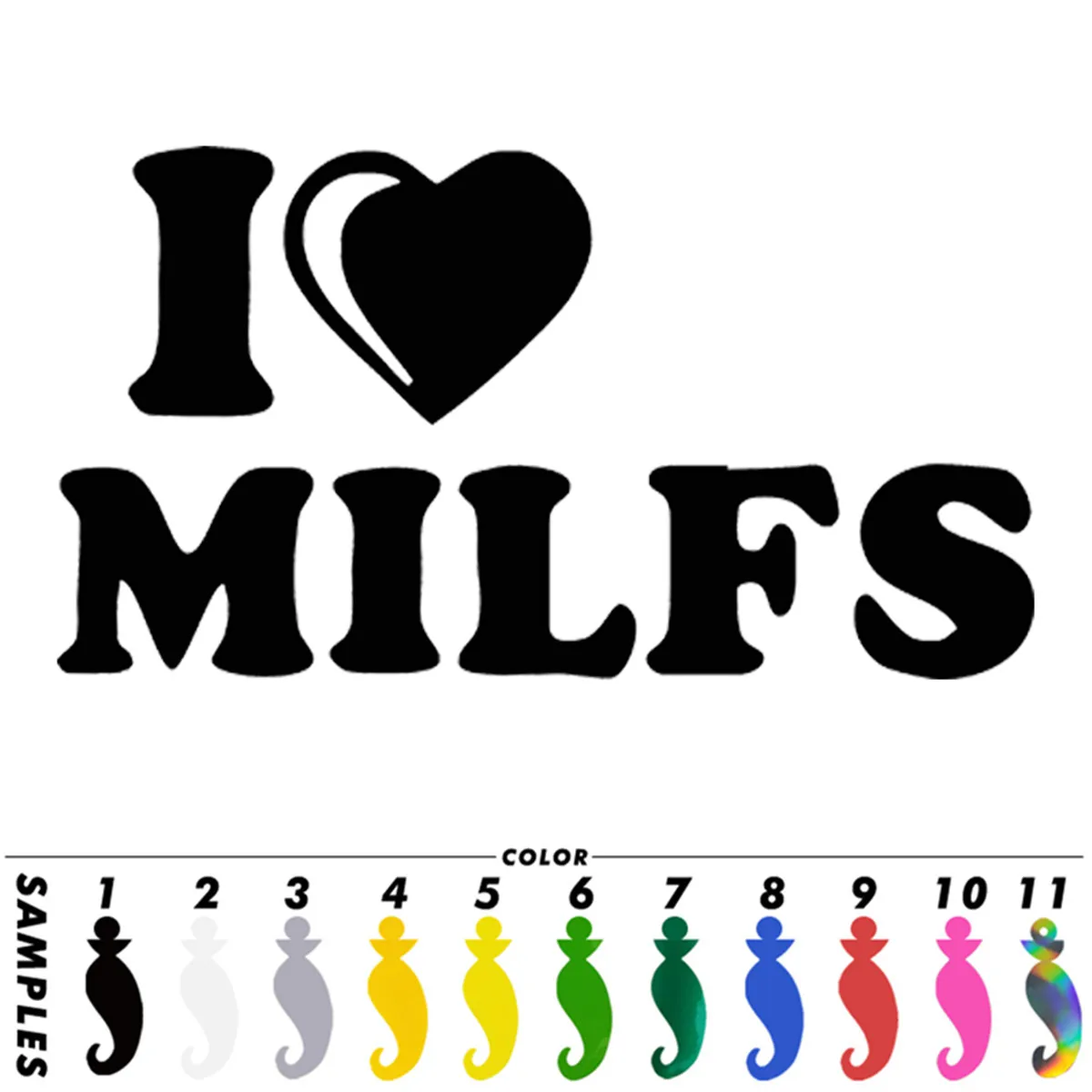 أحب Milfs سيارة شاحنة قارب ملصق حائط من الفينيل‏ اللوحي جدار المنزل زجاج نافذة الباب محمول سيارة ملصقات