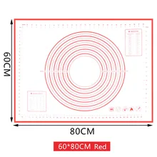 80*60 см/70*50 см/60*60 см/60*50 см Большой размер антипригарный силиконовый коврик для выпечки многоразовый коврик для выпечки инструмент