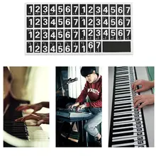 88/61/54 клавиши пианино, наклейки на клавиатуру, электронный наклейки для пианино, персонал, простые заметки, складывающиеся вручную наклейки для пианино