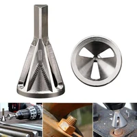 סט גודל פלדת כלי להסרת שבבים חיצונית chamfer הסר Bolt גודל 8-32 Fit כלי Burr, מקדח טוויסט 5pcs Hex Shank סט מהיר שינוי וו (5)