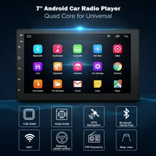 7 дюймов Android8.1 2 Din автомобильный DVD Радио мультимедийный плеер gps навигация универсальный для Nis san peugeot toyota doble din Авторадио