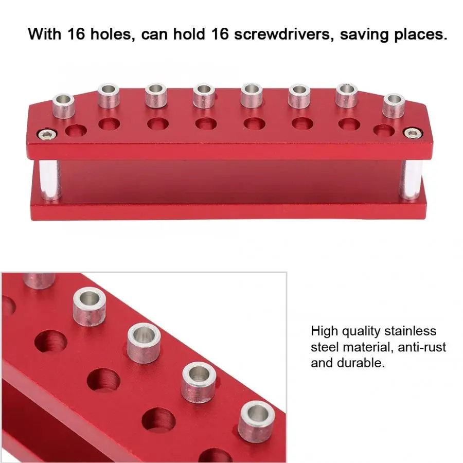 Профессиональный 16 отверстий нержавеющая сталь часы отвертки держатель стенд инструмент для ремонта часов аксессуар инструмент для часовщиков