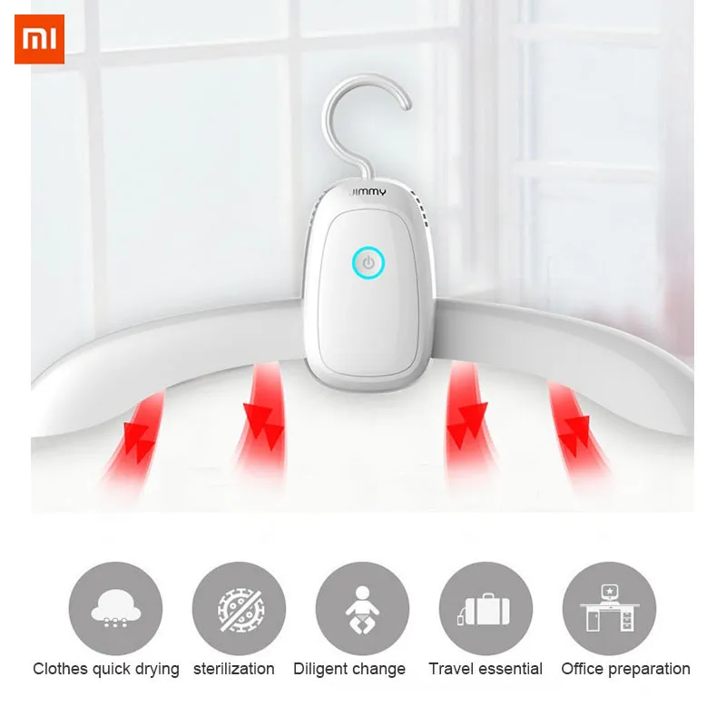 

YOUPIN JIMMY GY101 Electric Portable Folding Mini Super Fast Drying Hanger Electric Clothes Dryer Hot Nature Wind
