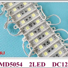 36 мм* 9 мм SMD 5054 светодиодный модуль светильник задняя светильник DC12V SMD5054 2 светодиодный 0,6 Вт Водонепроницаемый IP65 высокое яркий дизайн