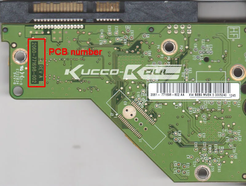 WD 3.5/" SATA Hard Drive HDD WD15EARS WD20EARS WD20EURS 2060-771698-002 PCB Board