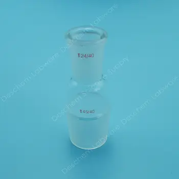 

Glass Reducing Adapter from 45/40 to 24/40,Lab Chemistry Glassware