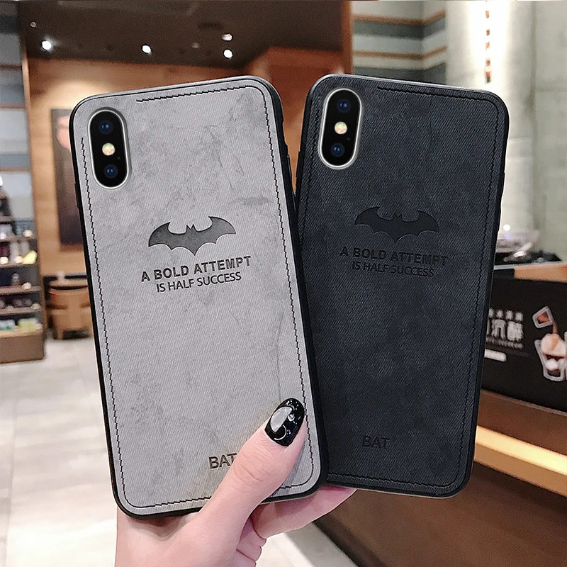 

Batman Deer Pattern Soft Cloth Case For iPhone X XS Max XR 7 8 6 6S Plus Ultra Thin Silicon Cover For iPhone 7Plus 8Plus Cover