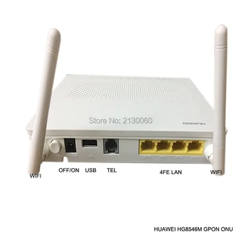 

20Pcs/Lot huawei gpon onu hg8546m 2pots+4fe+1usb+wifi English Firmwarel modem Telecom Network Equipment
