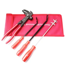 4 Pieces Set Rivet Buckle Removl Tool Set Clean up tyres, stones, glass and metal for Car Auto Tire