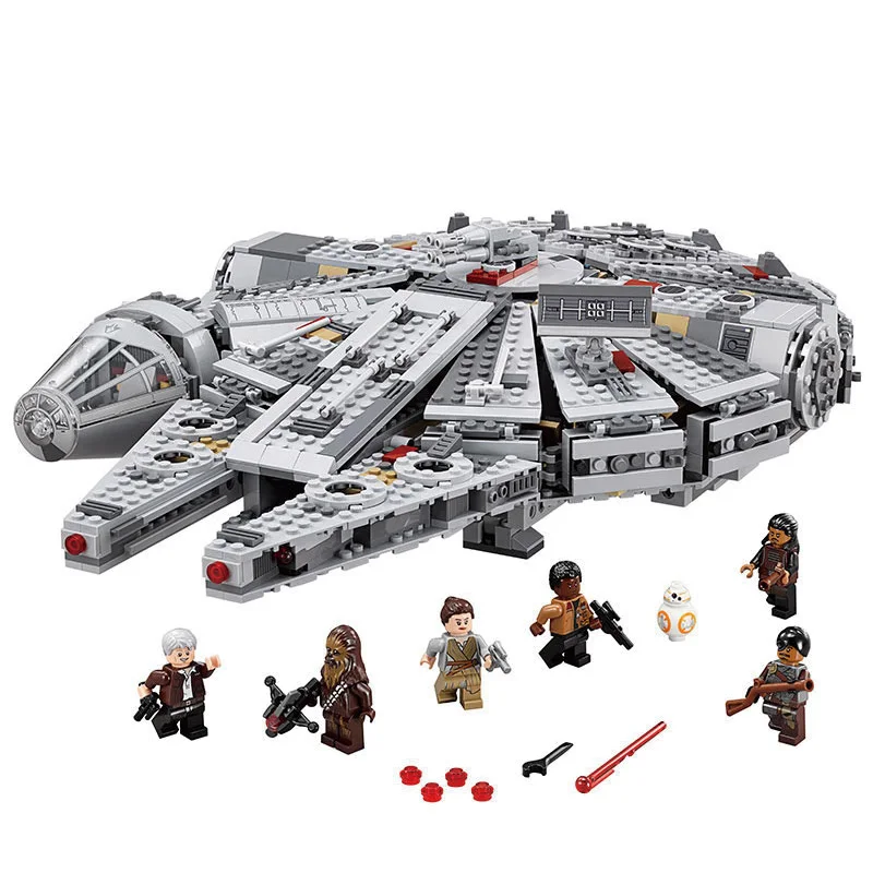 

Star Wars Millennium Falcon Model Building Blocks Compatible legoings 75105 05007 Bricks Toys for Children New Year Gifts