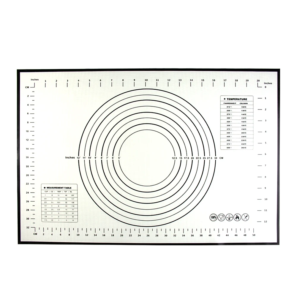 

Silicone Non Stick Platinum Silicone Kneading Mats Baking Kneading Dough Mat Dumpling Pads Cushioning Pads Cooking Tools