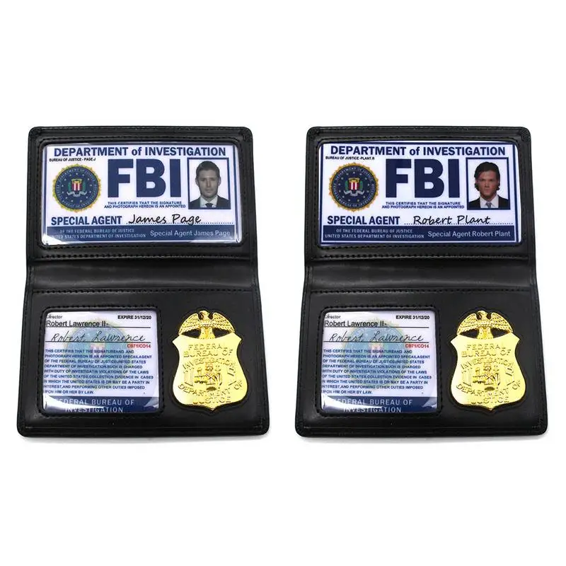 

Role Playing Props Supernatural Dean Sam Winchester FBI Badge Card Holder Police ID Cards Cosplay Educational Toy