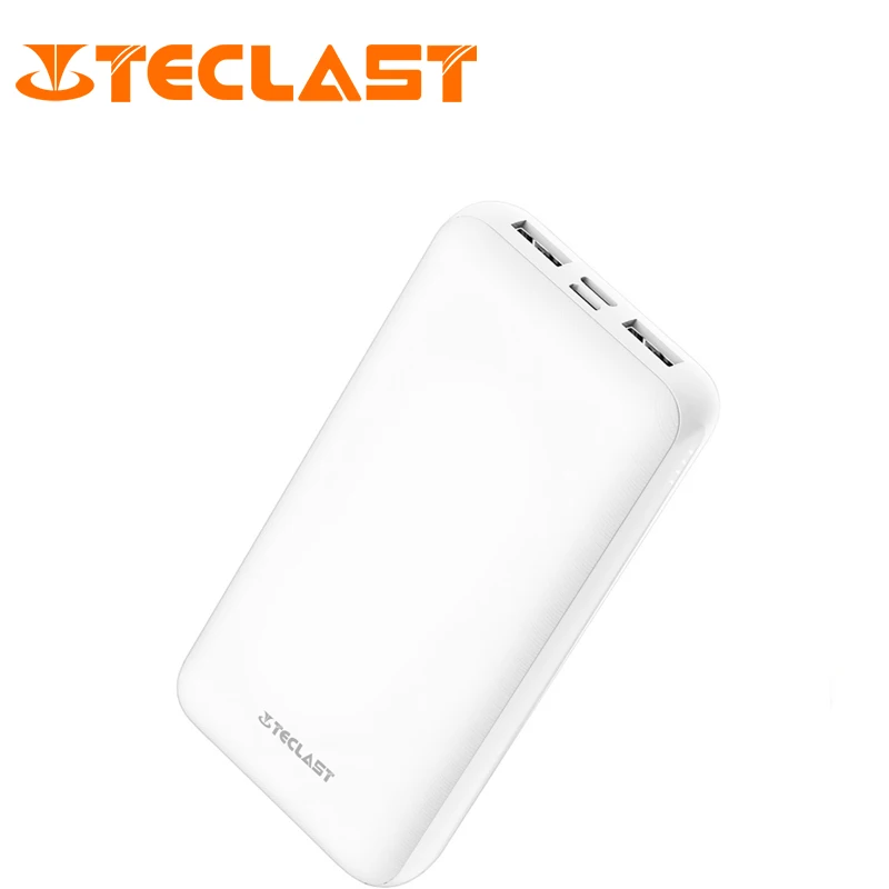 

Teclast P15 15000mAh Mobile Power Bank Large Capacity Small Size Micro USB / Type-C Input 5V 2.1A Output External Battery Pack