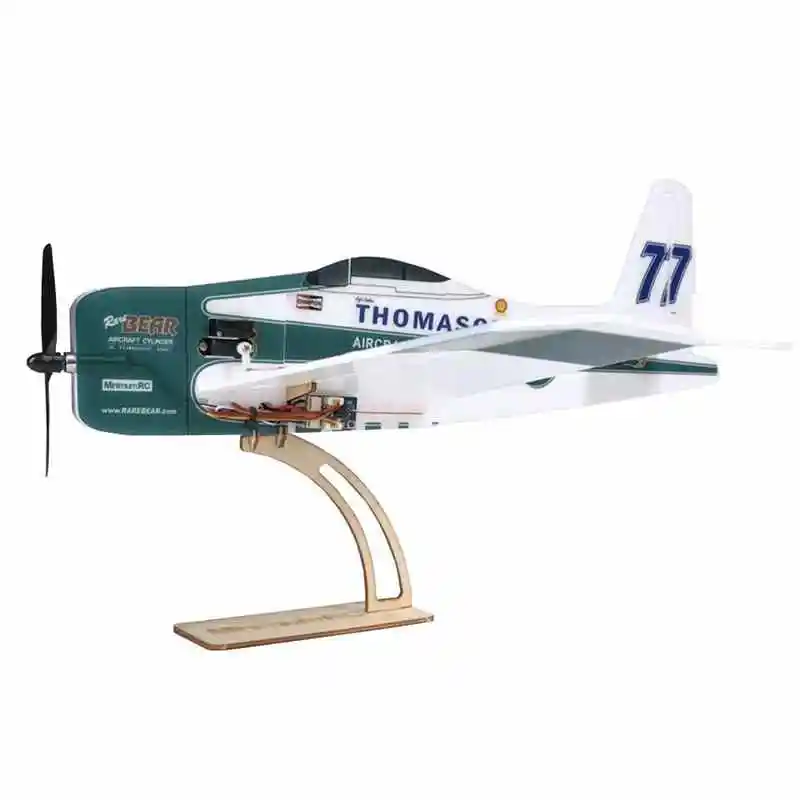 Лучшая цена MinimumRC F8F RareBear Pro 360 мм размах крыльев 4CH пенокартон RC самолет W/8520 Coreless