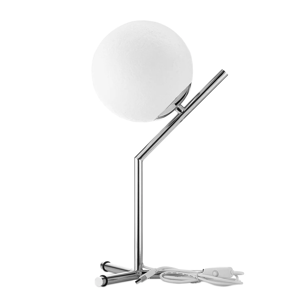  3D Printing Moon Night Lamp USB Desktop Light For Bedroom Study Ball Night Light Creative Lamp Home - 32958679551