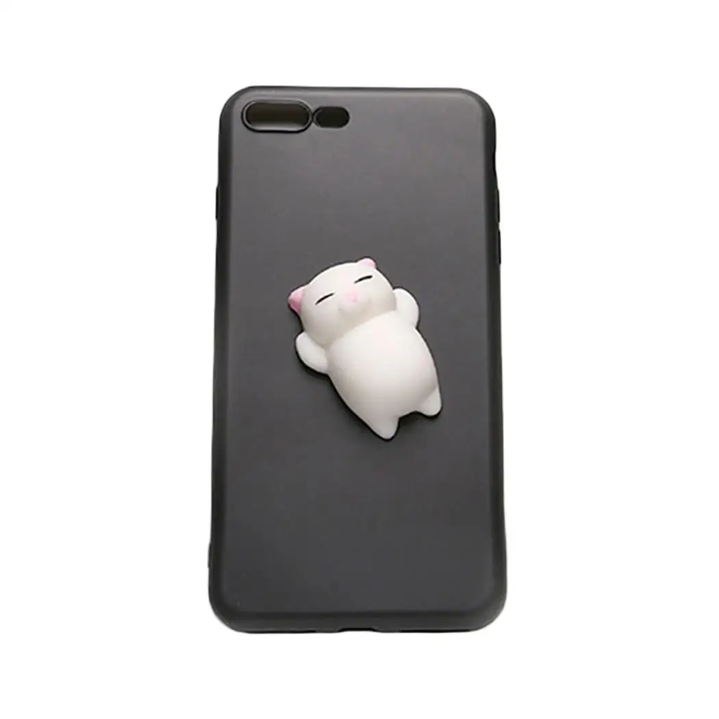 Cute Cartoon Cat Stress Reliever Phone Soft Fashion Protection Heavy Anti-knock Anti-fall Case |