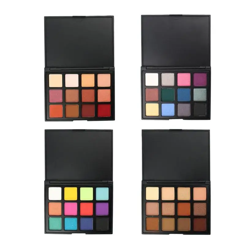 

12 Colors Shimmer Nature Glow Eyeshadow Palette Portable Shining Eyeshadow Palette Makeup Glitter Pigment Makeup Cosmetics Tools