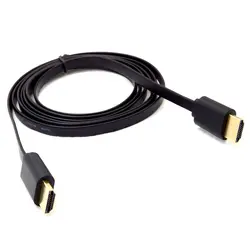 Высокое качество 1,4 v 1080 p 3D плоская линия Короткие позолоченный штекер Male-Male HDMI кабель для PS3 HDTV DVD Xbox Pro